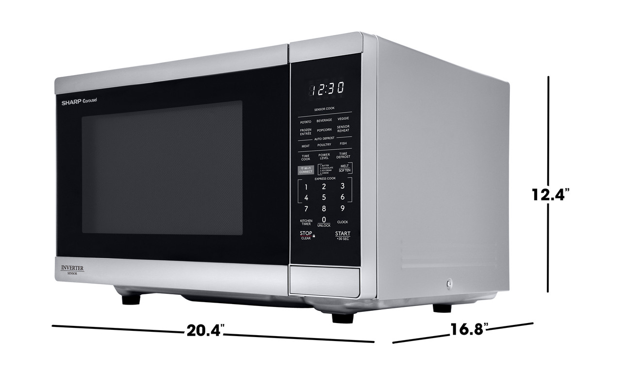 Sharp 1100W Smart Microwave with Inverter Technology (SMC1469KS) Sharp Smart Inverter Microwave Oven for Modern Kitchens