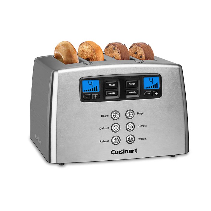 Cuisinart 4 Slice Stainless Steel Toaster for Family Kitchens
