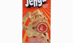 Jenga Classic Hardwood Block Stacking Game by Hasbro