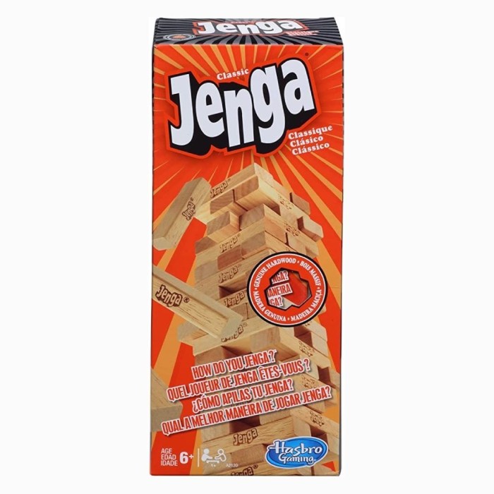 Jenga Classic Hardwood Block Stacking Game by Hasbro