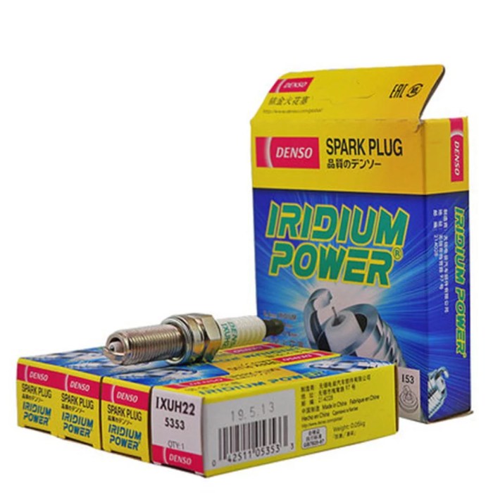 Denso IXUH22 Iridium Power Spark Plugs for 660cc Japanese Cars - SparkPlugs Denso Iridium Power Spark Plugs for Fuel Efficiency
