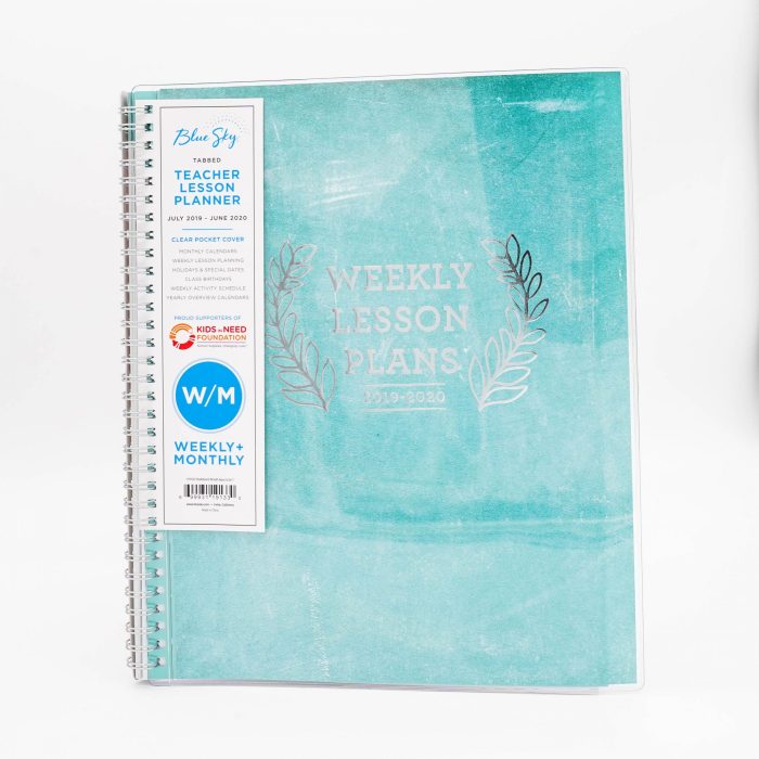 Blue Sky Teacher WeeklyMonthly Academic Planner 8 12 x 11 Ditsy Dapple ... Blue Sky Academic Year Planner for Students