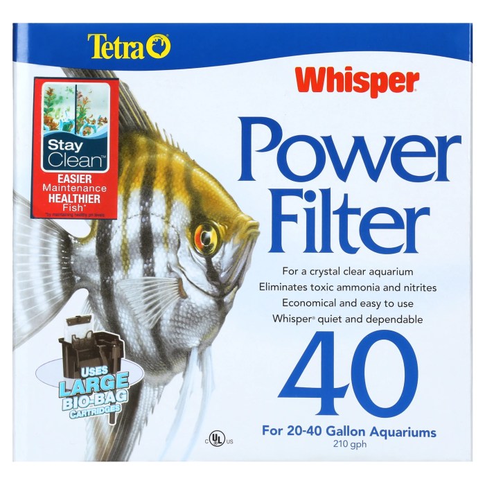 Tetra - Whisper IQ 10 Power Filter 10gal | thatpetplace.com Tetra Whisper IQ Power Aquarium Filter Performance Review