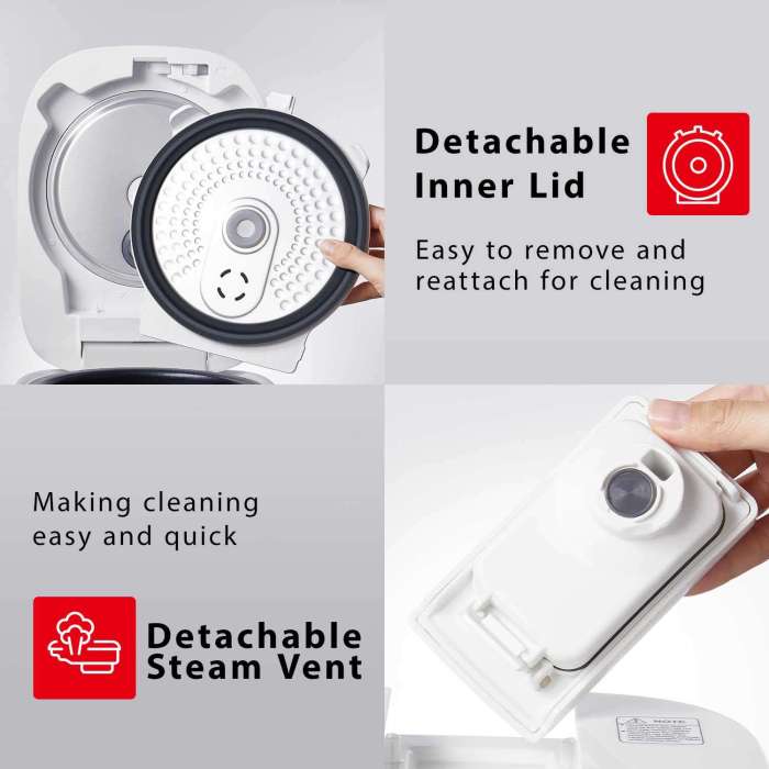 Toshiba Digital Rice Cooker with Smart Menu Settings