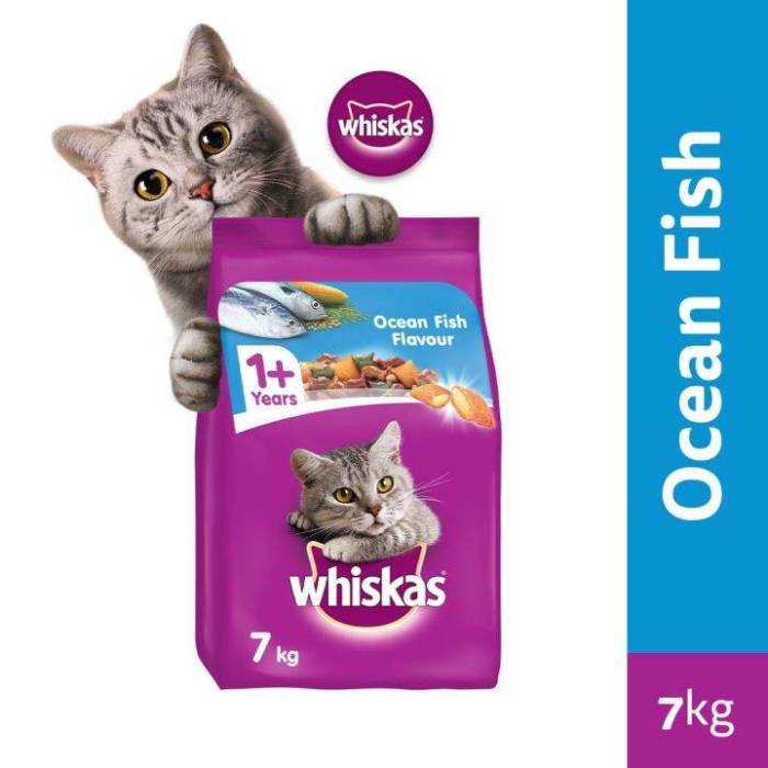 WHISKAS Cat Food Dry - Cat Food in Ocean Fish Flavor, 7kg. Cat Food for ... Whiskas Ocean Fish Dry Cat Food Affordable Nutrition Review