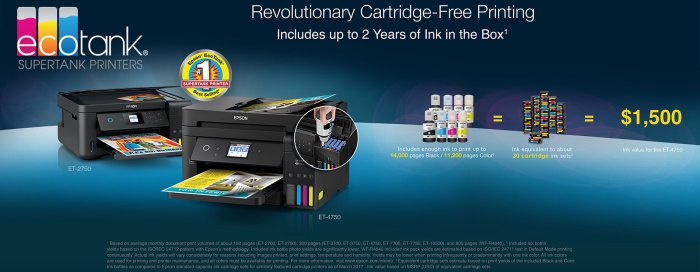 Epson Expands All-In-One Supertank Printer Line Epson EcoTank Supertank Printer Cartridge-Free