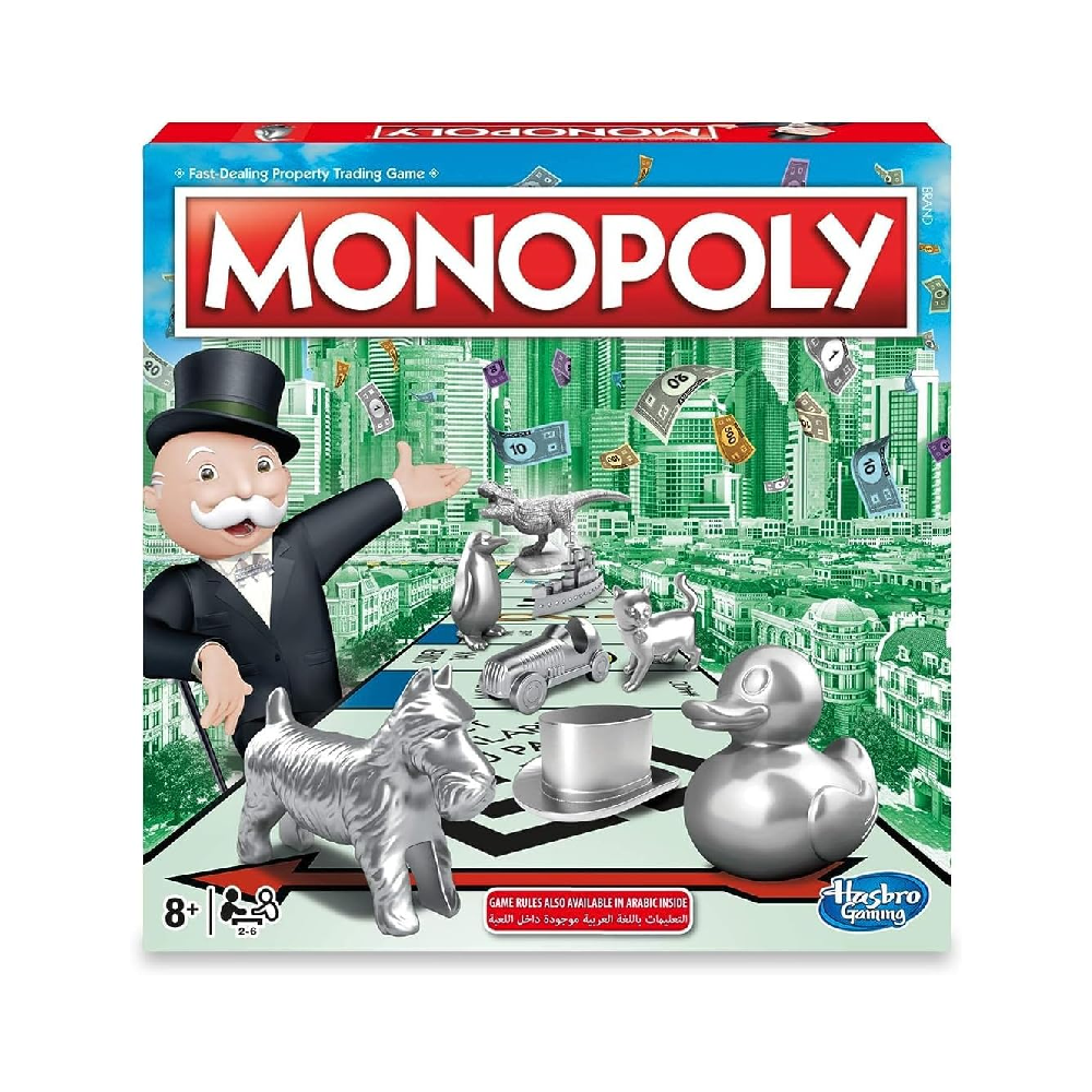 Hasbro Monopoly Knockout Family Party Board Game Monopoly Classic Board Game by Hasbro for Family Game Night