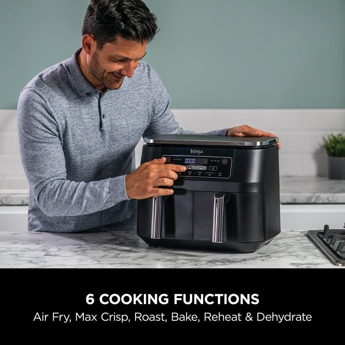 A New Way To Cook: The Ninja Foodi Dual Zone Air Fryer Ninja Dual Zone Air Fryer with Smart Finish Technology